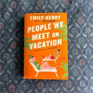 People We Meet on Vacation by Emily Henry Paperback + BOTM bookmark